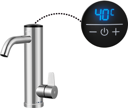 Commercial Instant Electric Bathroom Hot Water Heater Faucets Electric Water Kitchen Faucets With Led Digital Display